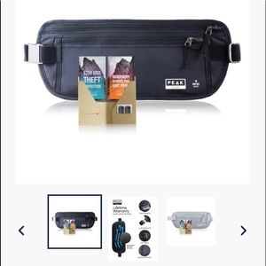 Peak Gear Black Money Belt with RFID Blick